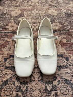 Forever 21 White Mary Jane Flats